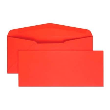 Quality Park Quality Park Gummed Envelopes, No 10, 9-1/2"W x 4-1/2"H, Red, 25/Pack 11134